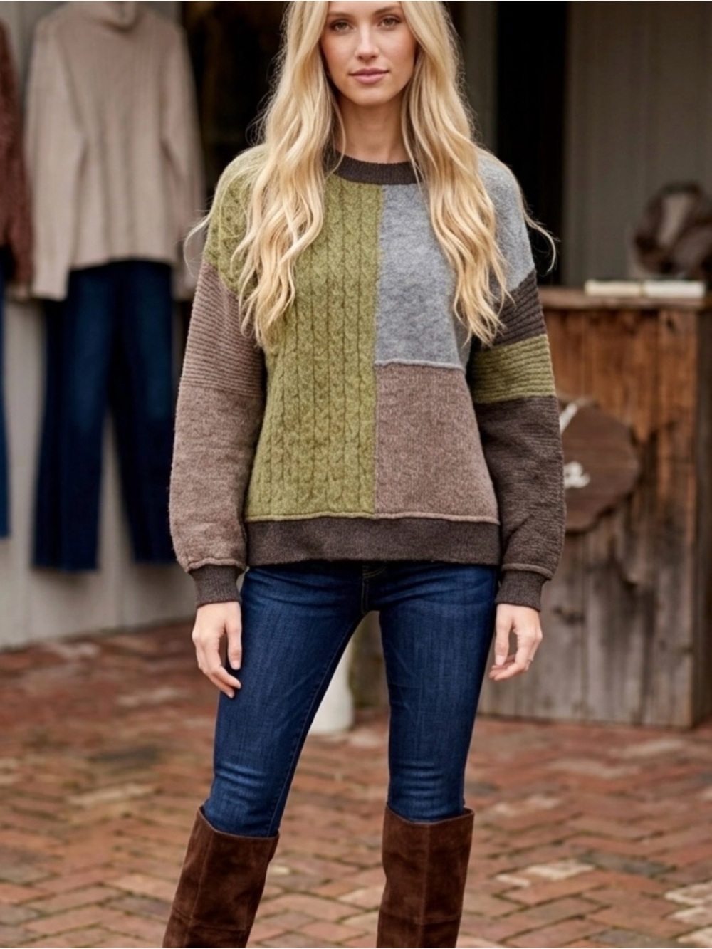 ‘NWT. In the Mix Colour Block Sweater. Size L